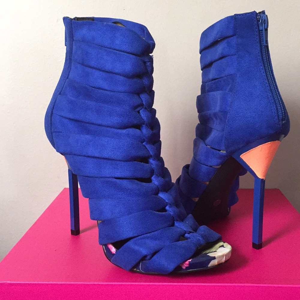 Royal Blue Booties